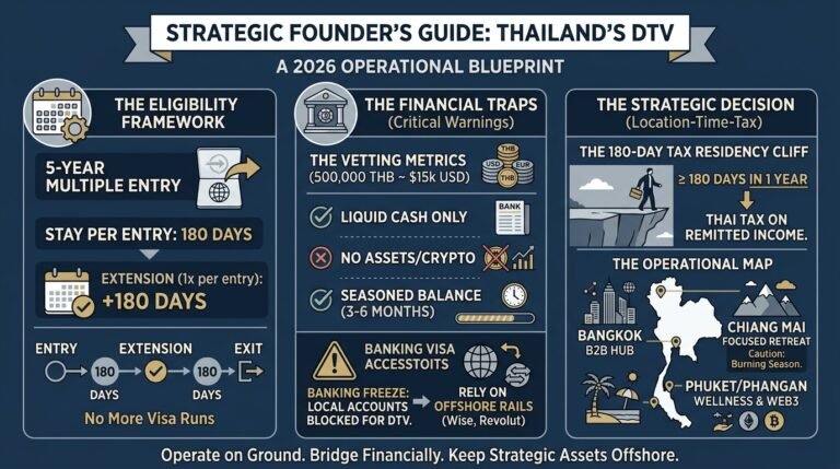 Beyond the Border Run: A Strategic Founder’s Guide to Thailand’s DTV in 2026